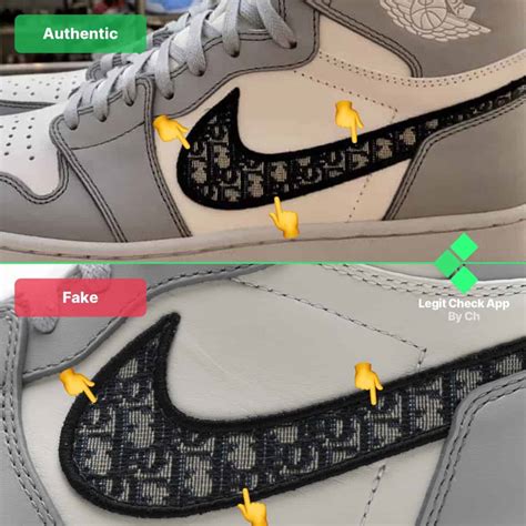 real vs fake air dior